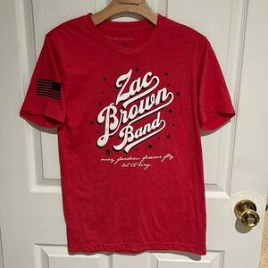 Zac Brown limited edition July 4th tee shirt to support his Camp Southern Ground